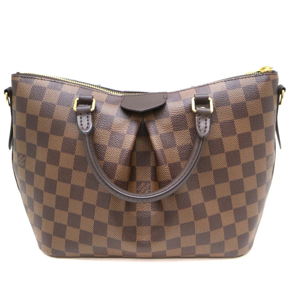 Louis Vuitton Siena Ebene Brown Damier Handbag